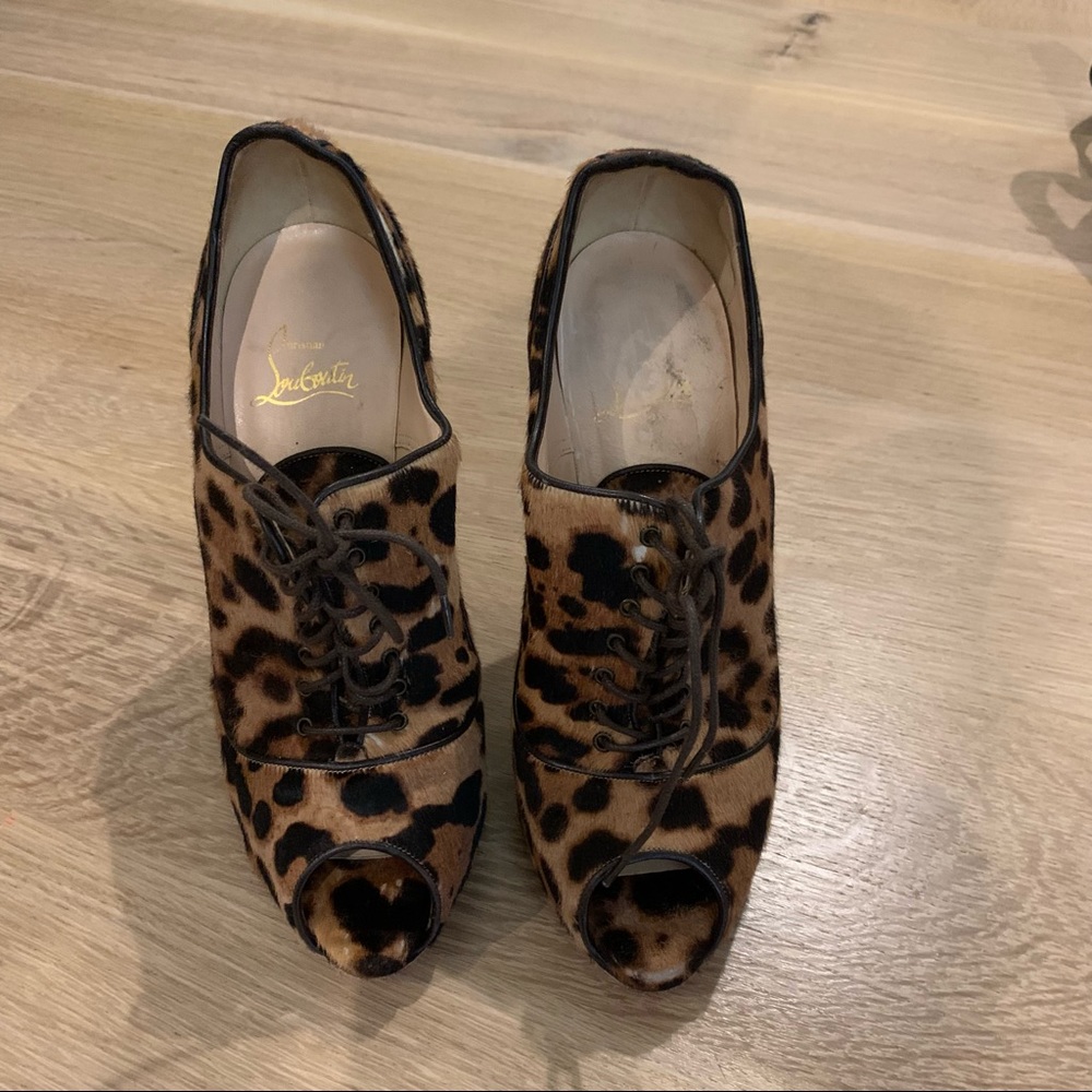 Pony hair Leapord louboutins